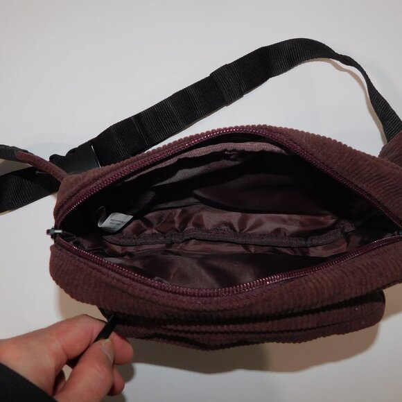 Justin Bieber X Tim Hortons Tim Biebs Brown Corduroy Fanny Pack/ Bum Belt Bag - Picture 5 of 7